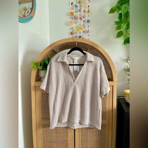 H&M Knit Top with Collar